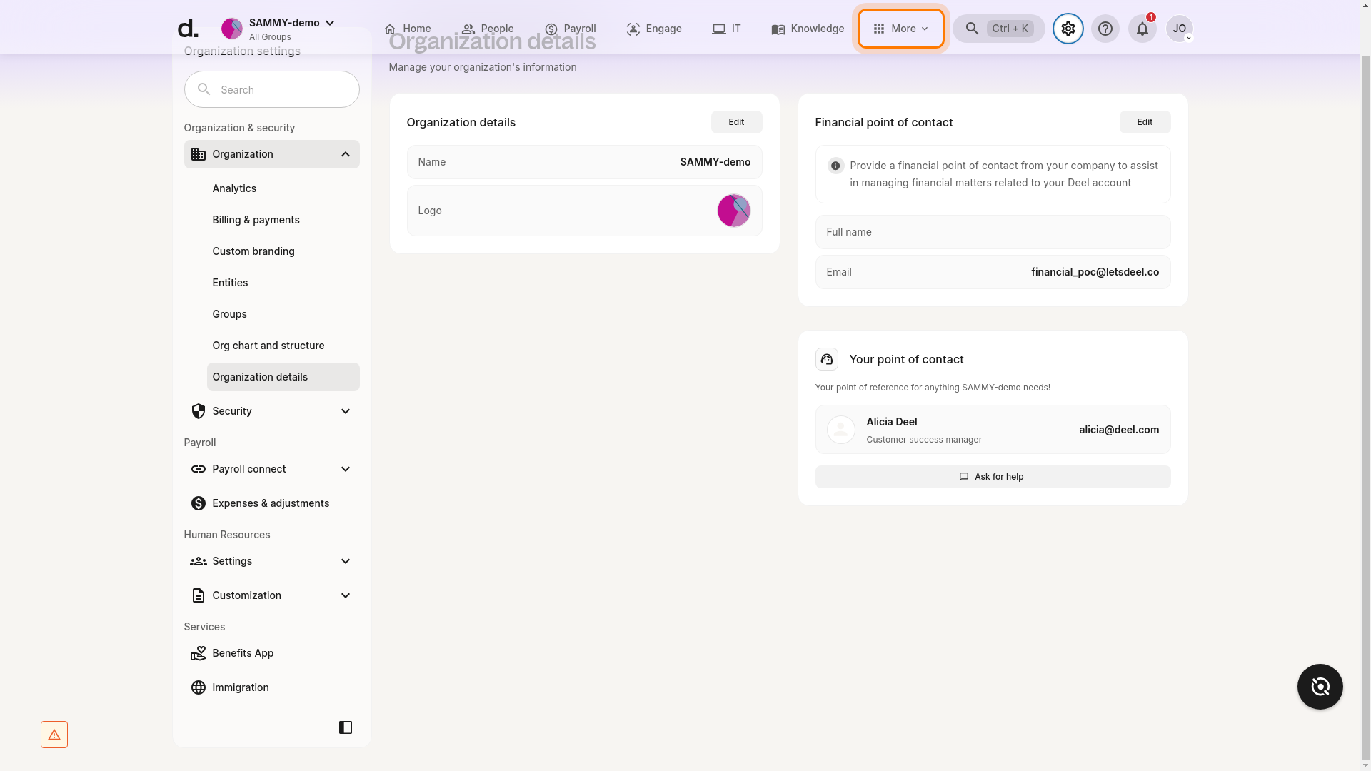 Sidebar visible – no Projects card