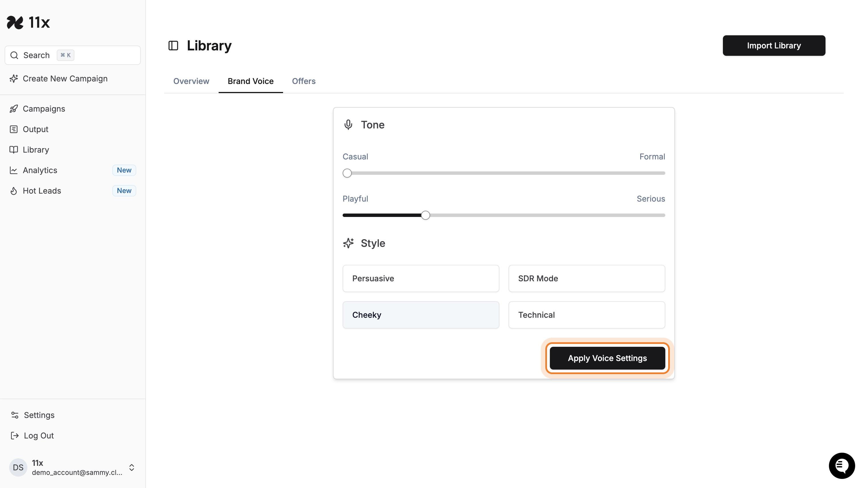 Apply Voice Settings
