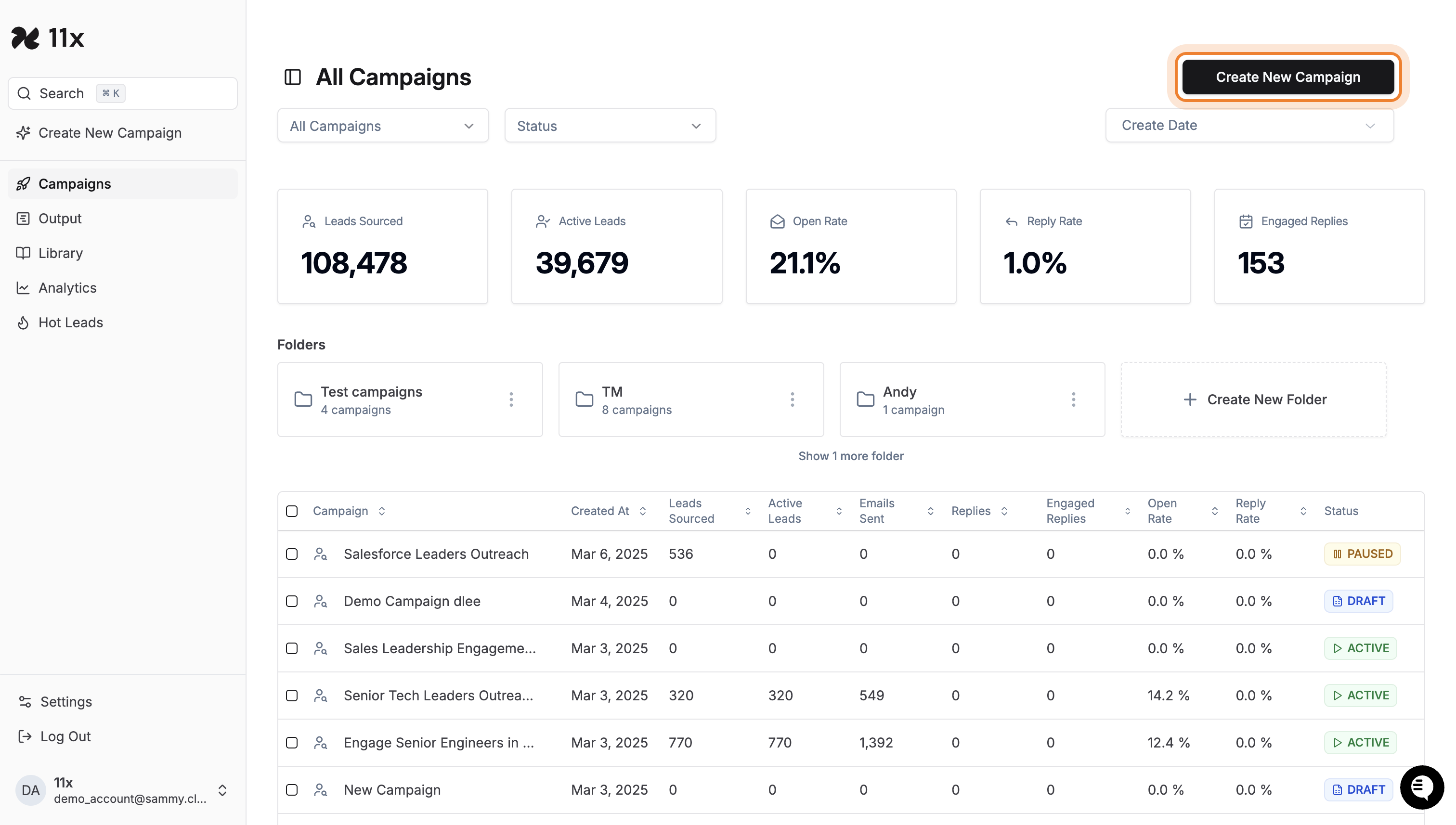 Create New Campaign