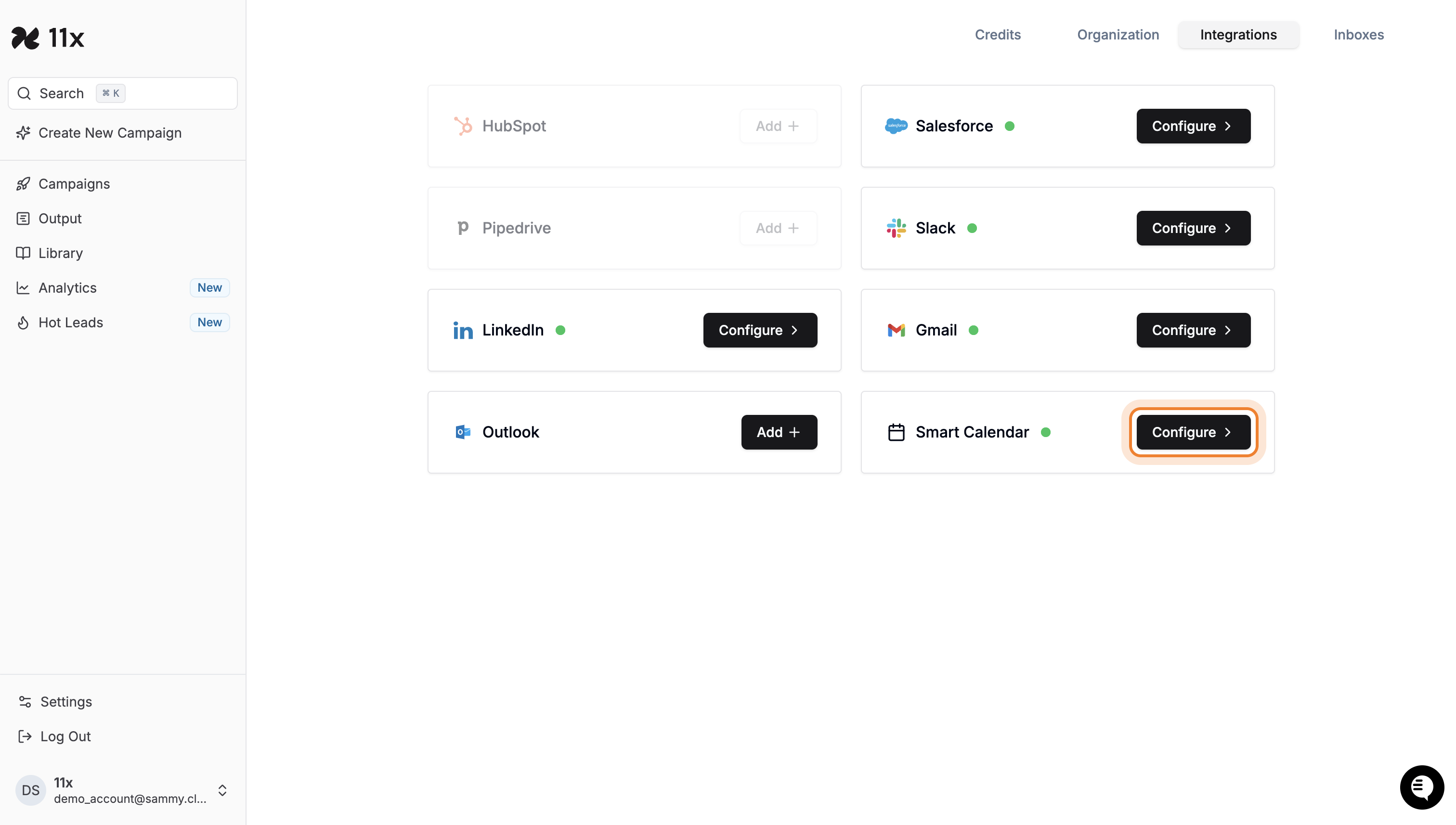 Calendar Integration Configuration